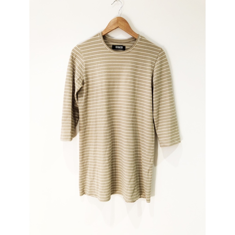 Reformation | Striped T Shirt Dress | XS